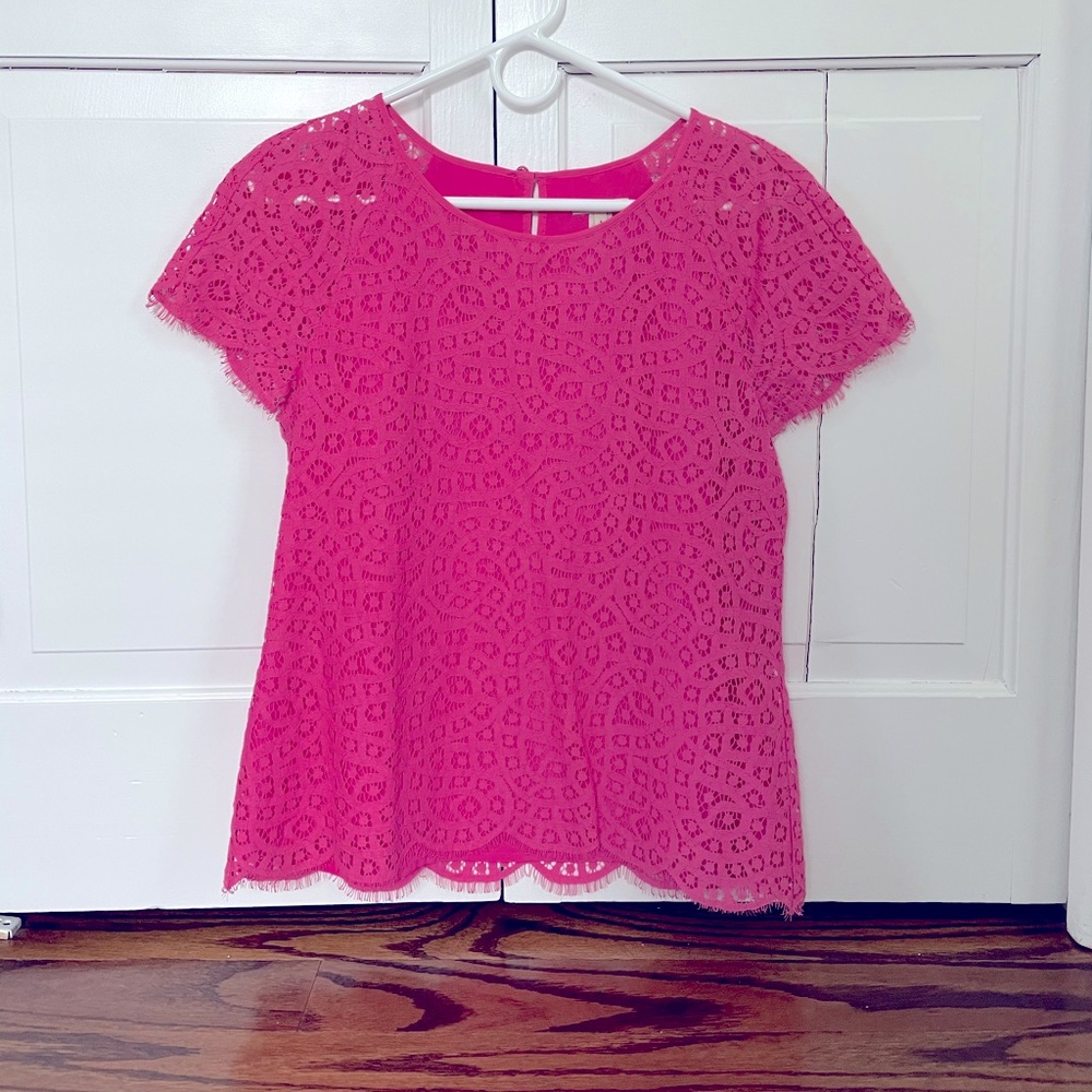 JCrew Eyelet Top